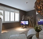 Hotel Houten - kamer met TV